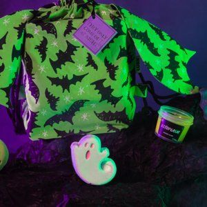 Lush Cosmetics Bat Drawstring Bag They Only Come Out at Night